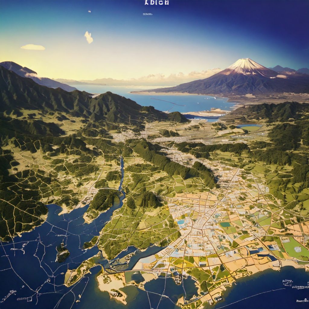 Map Sightseeing Kyusyu Japan