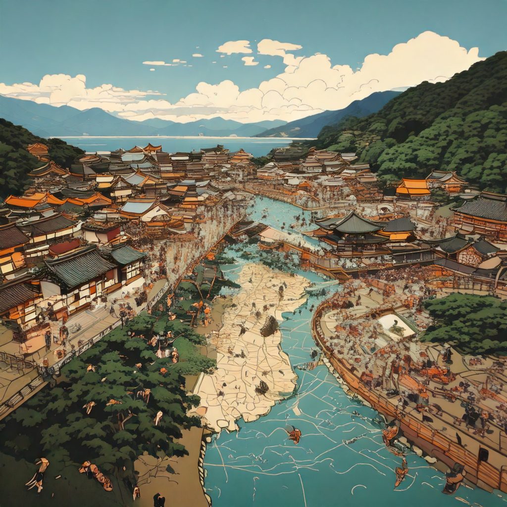 Map Sightseeing Kyusyu Japan