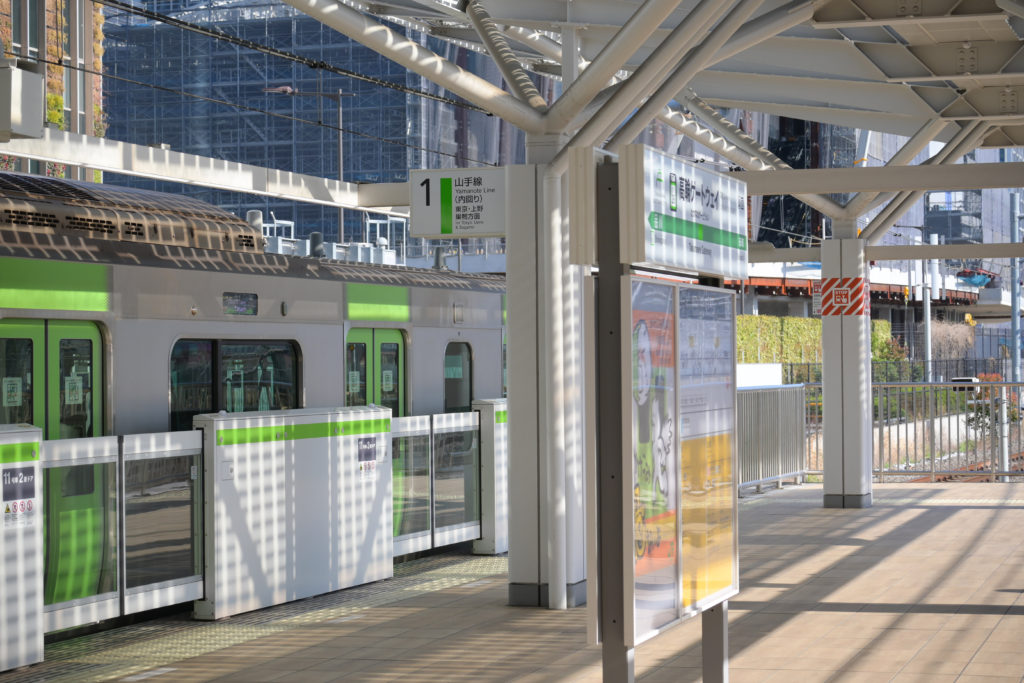 山手線 Yamanote line 高輪ゲートウェイ 写真 無料 フリーダウンロード 東京 Takanawa Gateway Photo Free Download
