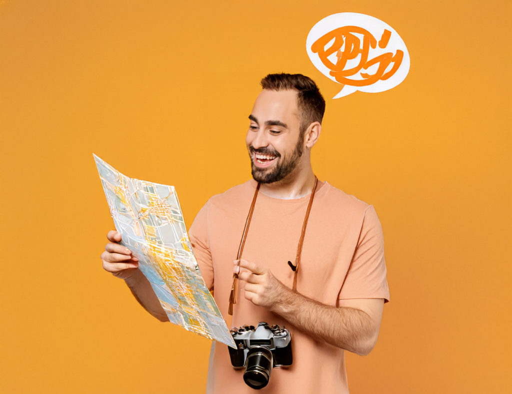 「九州の観光地図」画像生成AI　Photoshop