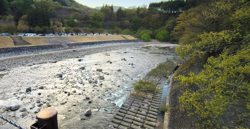 岐阜県 白川郷 世界遺産 庄川　であい橋