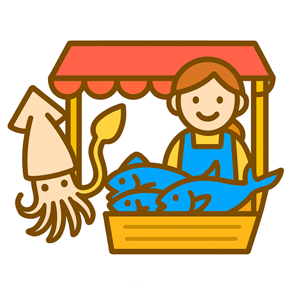 呼子の朝市 Yobuko Morning Market　佐賀県