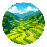 大垪和西の棚田 Rice terraces in Ohawanishi