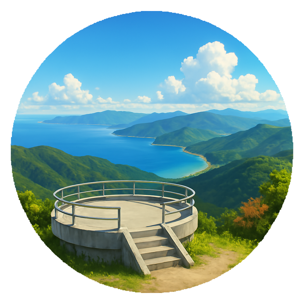 久須夜ヶ岳 エンゼルライン展望台 Angel Line Observation Deck at Kusuyagatake 福井県