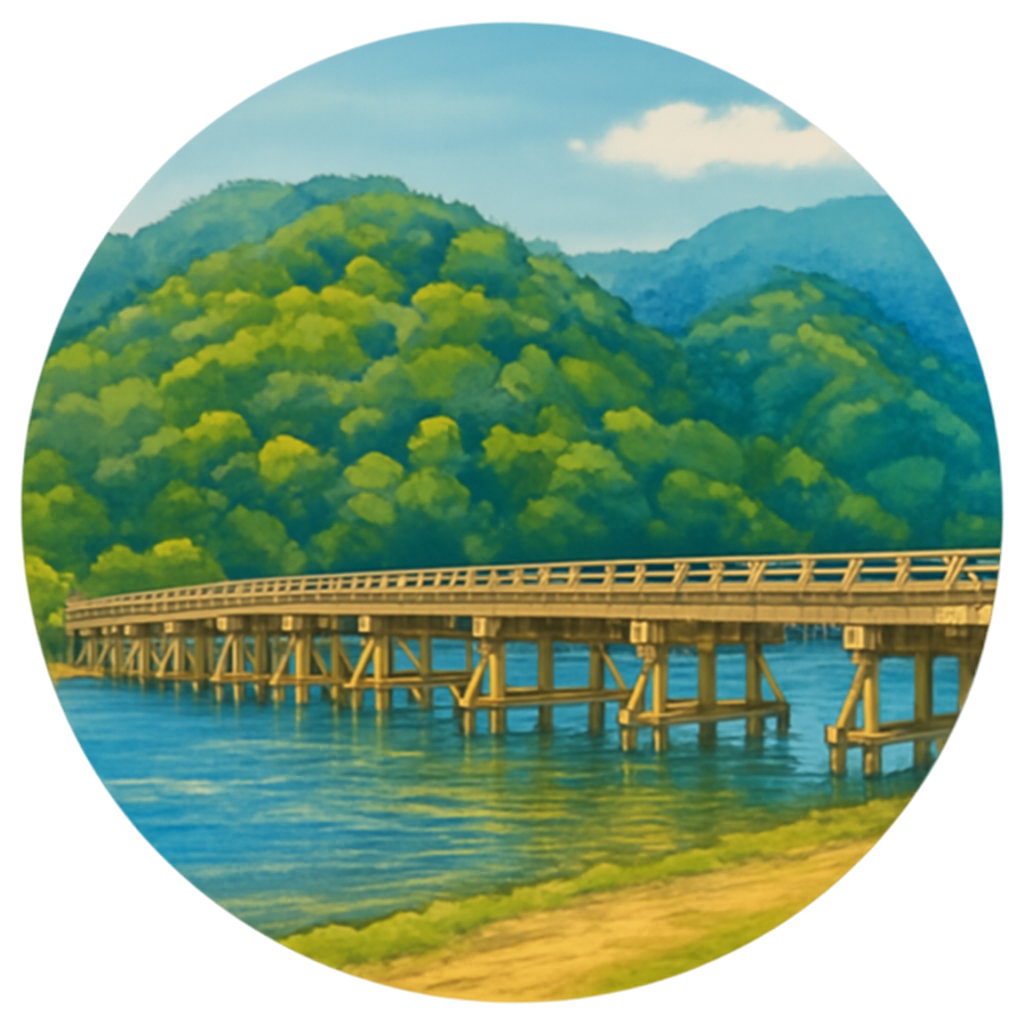 渡月橋（嵐山） Togetsukyo Bridge (Arashiyama)京都府
