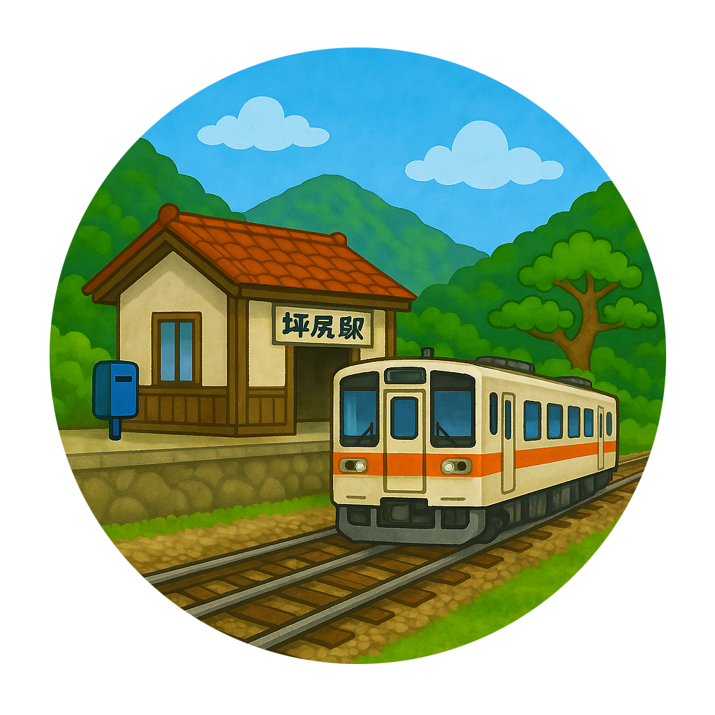 坪尻駅 Tsubojiri Station　徳島県