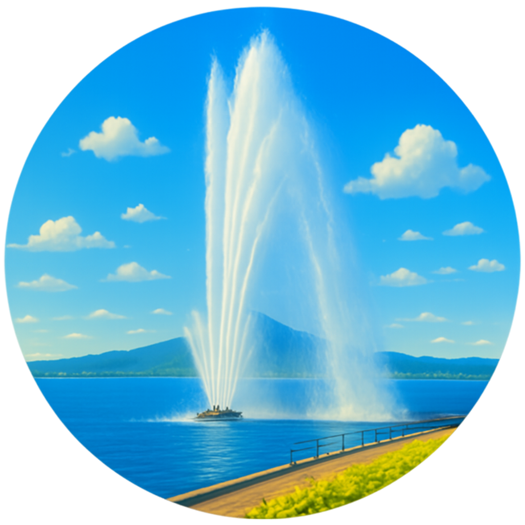 大津港噴水 Otsu Port Fountain　滋賀県