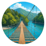 塩郷の吊橋 Shiogo Suspension Bridge