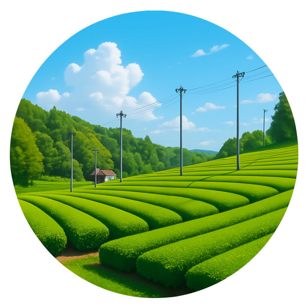 今宮の茶畑 Tea fields in Imamiya　静岡県