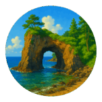 能登金剛（巌門） Noto Kongo (Ganmon)