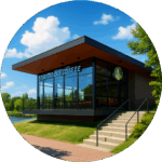 富岩運河環水公園（スターバックス） Fugan Canal Kansui Park (Starbucks)