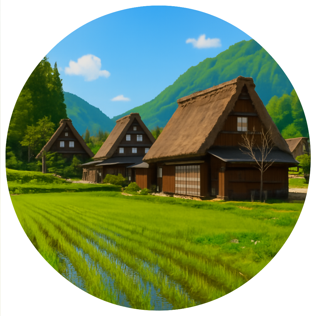 相倉合掌造り集落 Ainokura Gassho Style Village　富山県