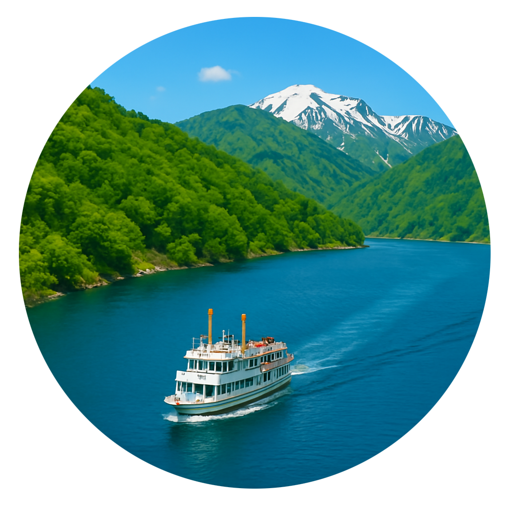 奥只見湖遊覧 Lake Okutadami sightseeing tour　新潟県