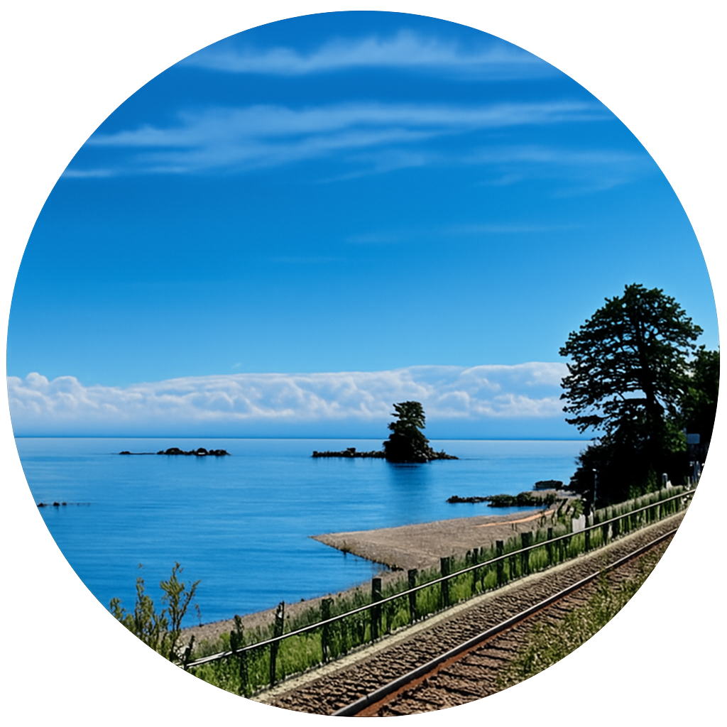 雨晴海岸 Amaharashi Beach　富山県