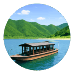 屋形船 四万十 Yakatabune Boat Ride on the Shimanto River