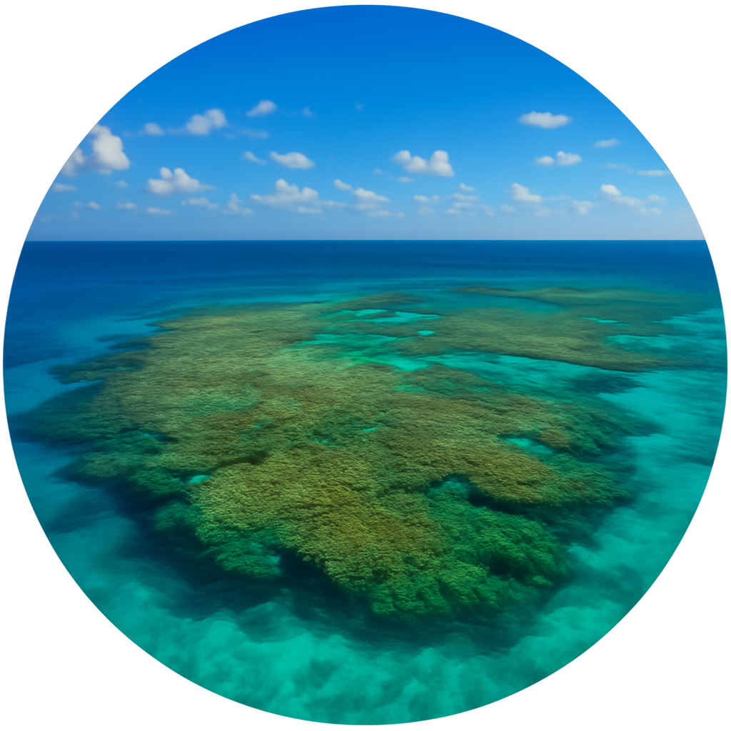 八重干瀬 (やびじ)国指定名勝 Yaebishi 宮古島