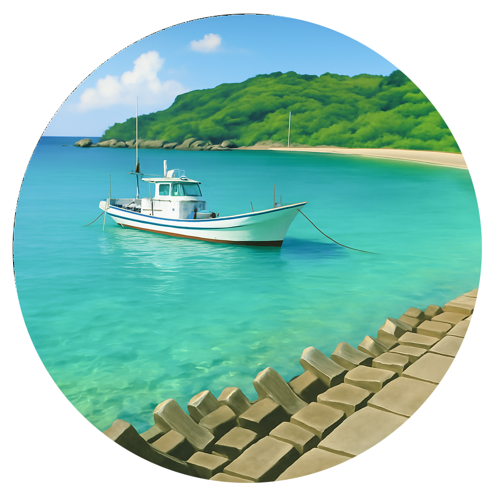 真謝漁港 Maja port 宮古島