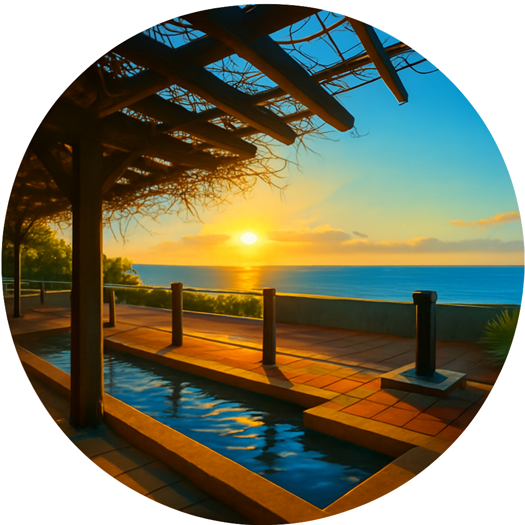 小浜温泉・足湯ほっとふっと105 Obama Hot Spring & Footbath “Hot Foot 105”長崎県