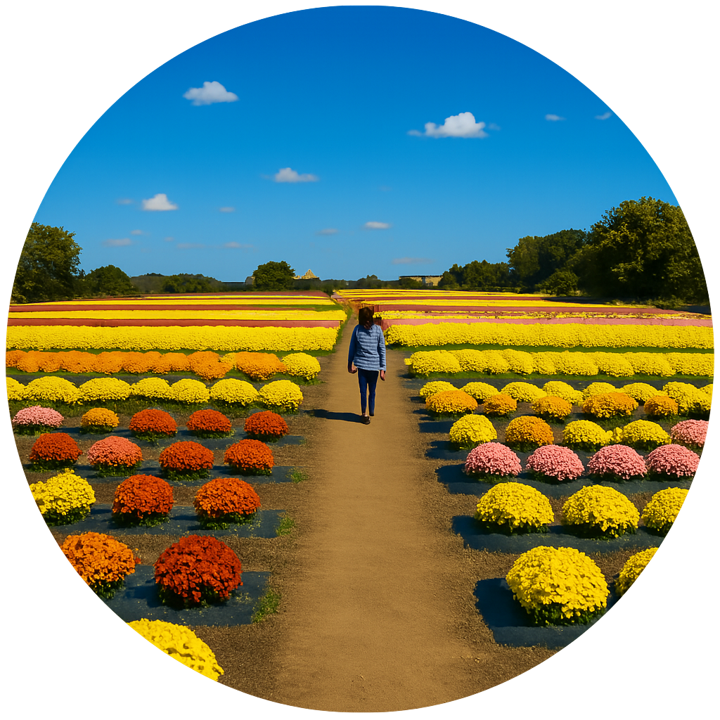 小菊の里 Small chrysanthemum village 群馬県