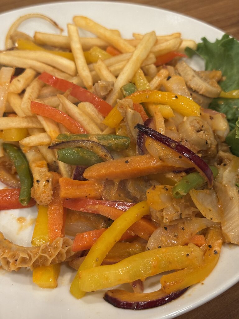 Bacho cebolla batata pientao ハチノス野菜炒め CHEGA+MAIS シェーガマイス 神奈川県 川崎 ブラジルレストラン