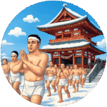 七日堂裸詣り Naked pilgrimage to Nanakado