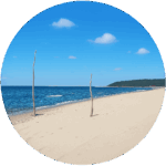 西浜海水浴場（遊佐町） Nishihama Beach (Yuza Town)