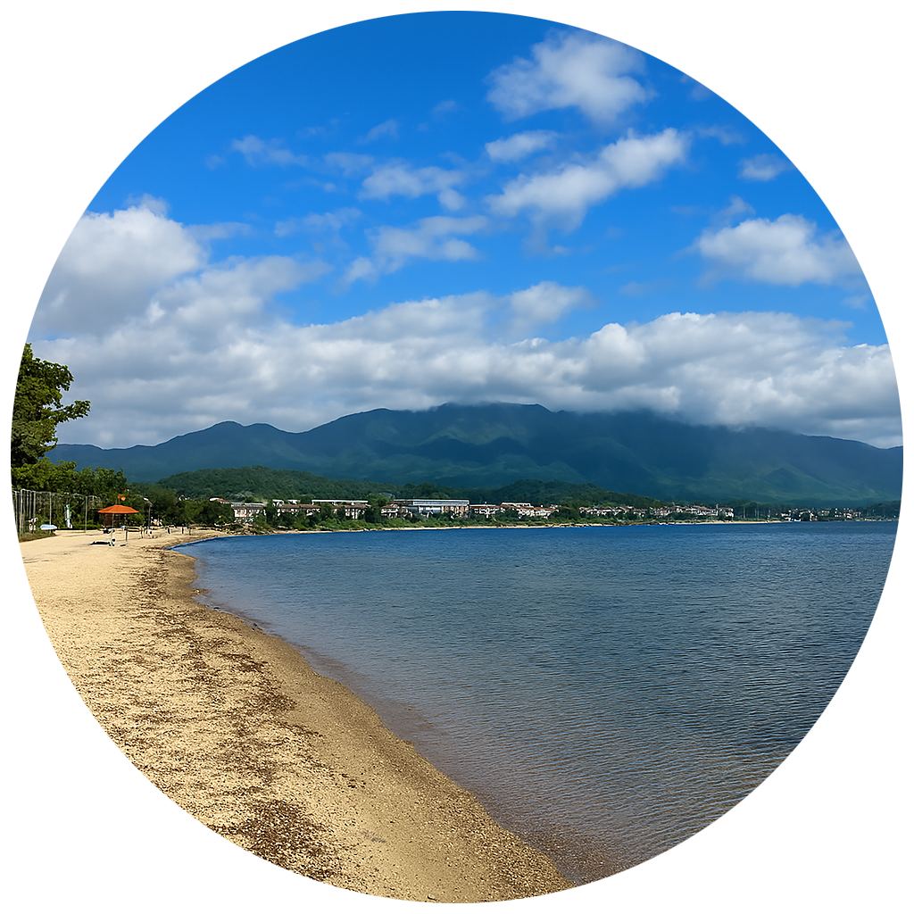 真野浜水浴場（大津市） Manohama Beach (Otsu City) 滋賀県