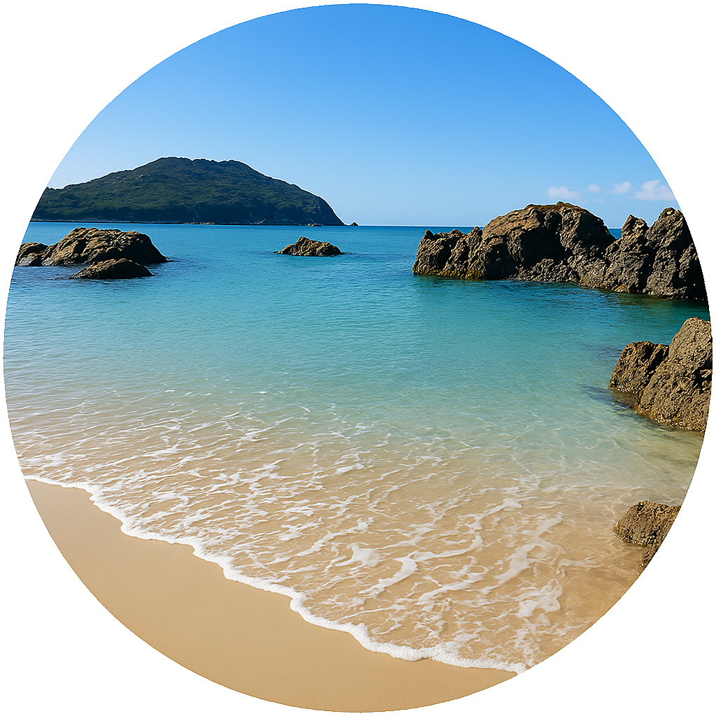 御座白浜海水浴場（志摩町） Goza Shirahama Beach (Shima Town)三重県