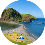 二ツ亀海水浴場（佐渡市） Futatsugame Beach (Sado City)