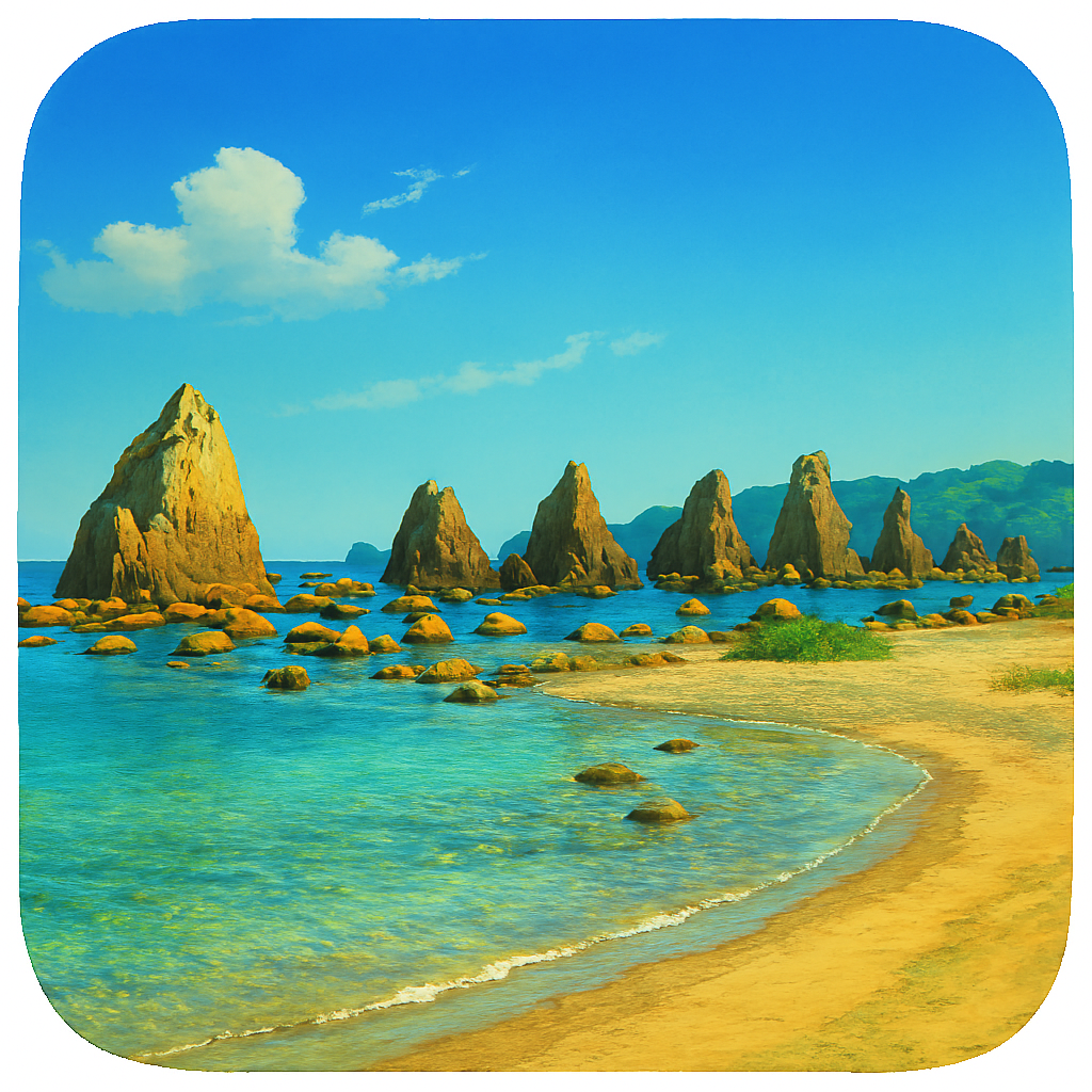 橋杭海水浴場（串本町） Hashigui Beach (Kushimoto Town)和歌山県