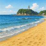 七里ヶ浜 鎌倉市 Hichiriga hama