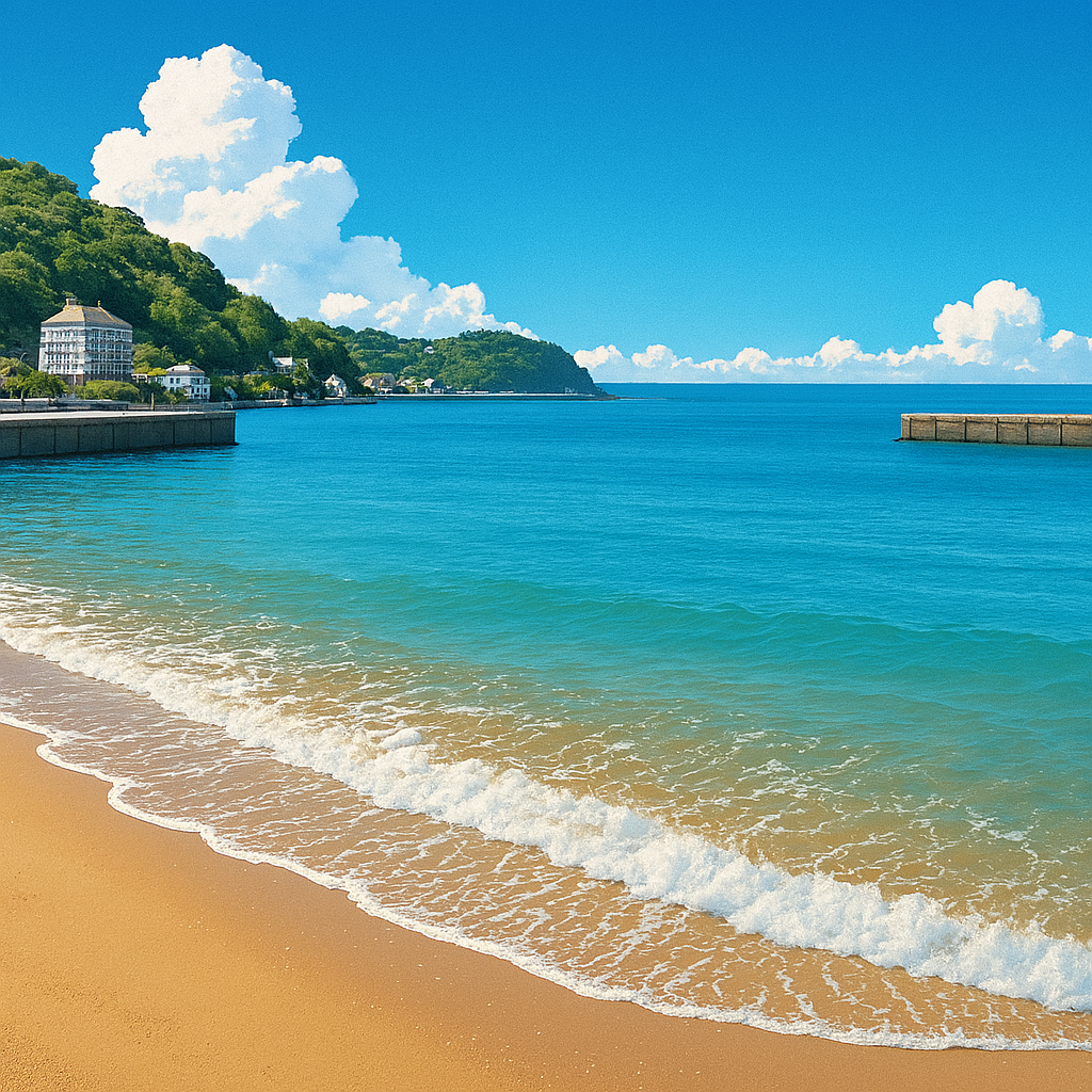 土肥海水浴場（伊豆市） Toi Beach (Izu City)静岡県