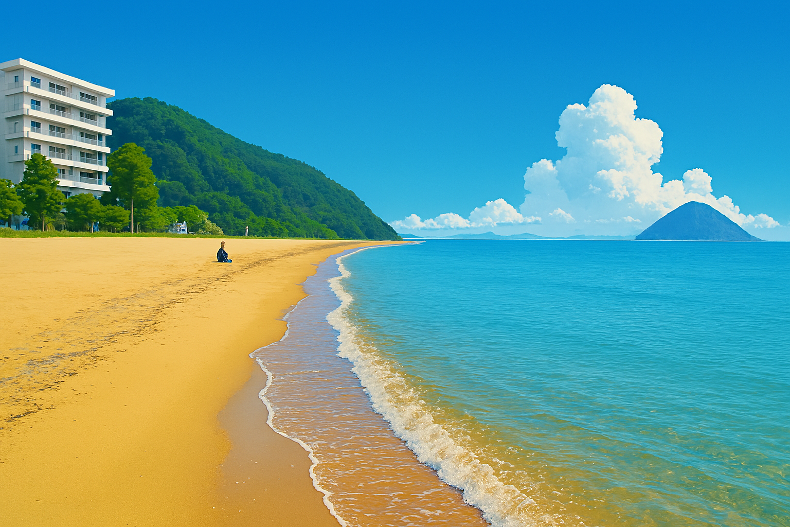 渋川海水浴場（玉野市） Shibukawa beach 岡山県