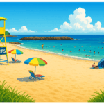 白浜中央海水浴場（白浜町） Shirahama Central Beach (Shirahama Town)