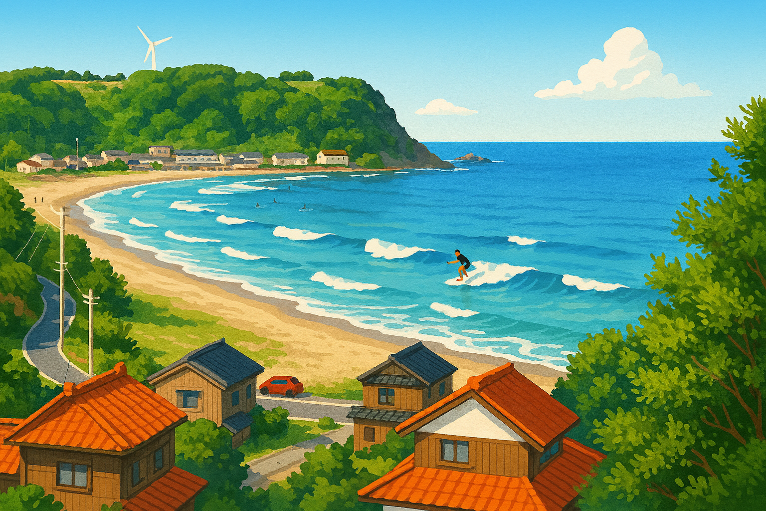 石脇海岸（湯梨浜町） Ishiwaki Beach (Yurihama cho)鳥取県