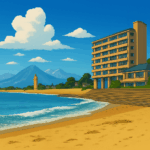 皆生温泉海水浴場（米子市） Kaike Onsen Beach (Yonago City)