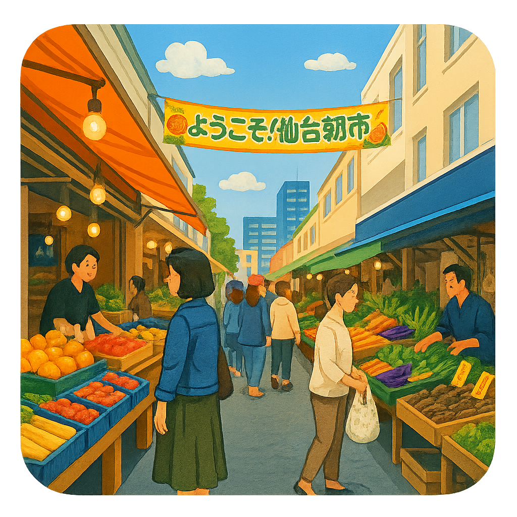 仙台朝市 Sendai Morning Market 宮城県