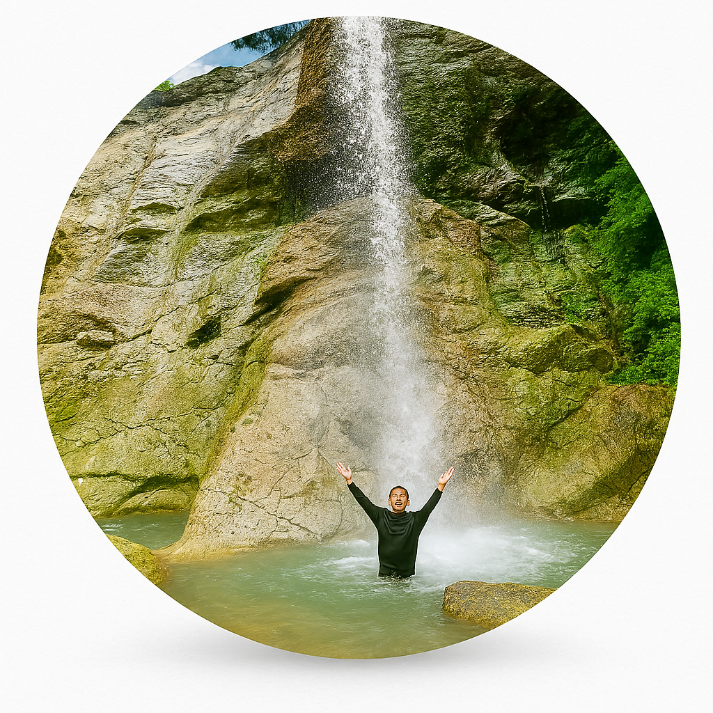 川原毛大湯滝 Kawarage Oyu Falls 秋田県