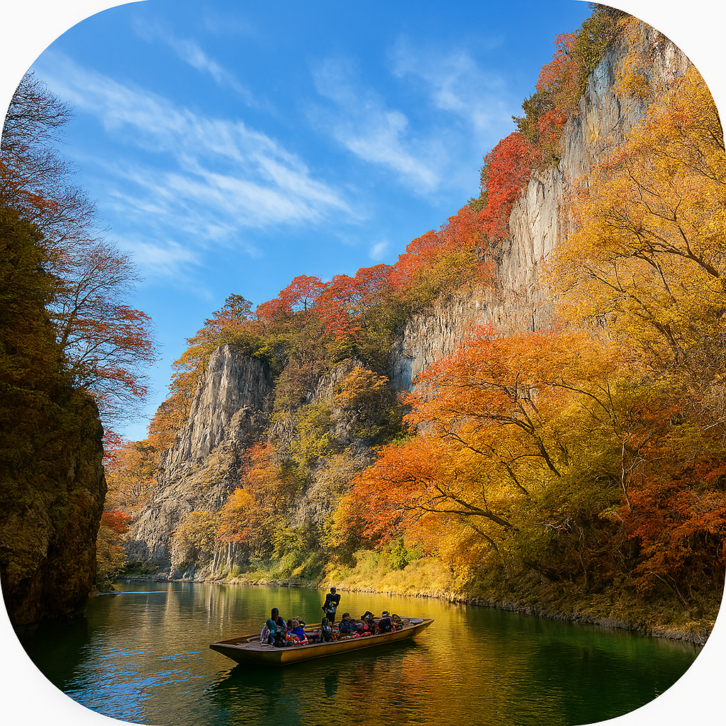 猊鼻渓 Geibikei Gorge 岩手県