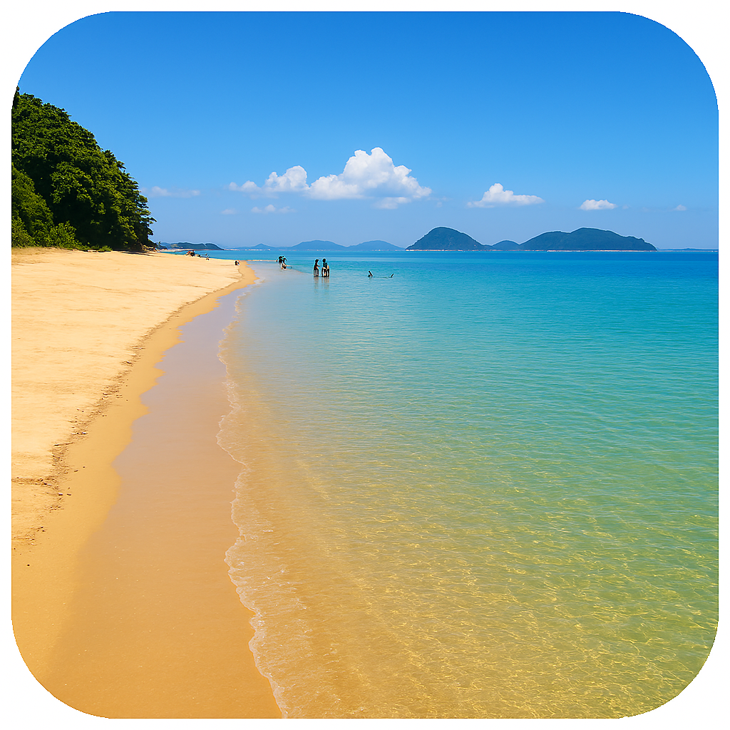 逗子ケ浜海水浴場（上関町） Zushigahama Beach (Kaminoseki Town)山口県