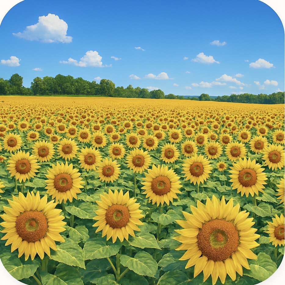 ひまわりの里 Sunflower Village 北海道北竜町