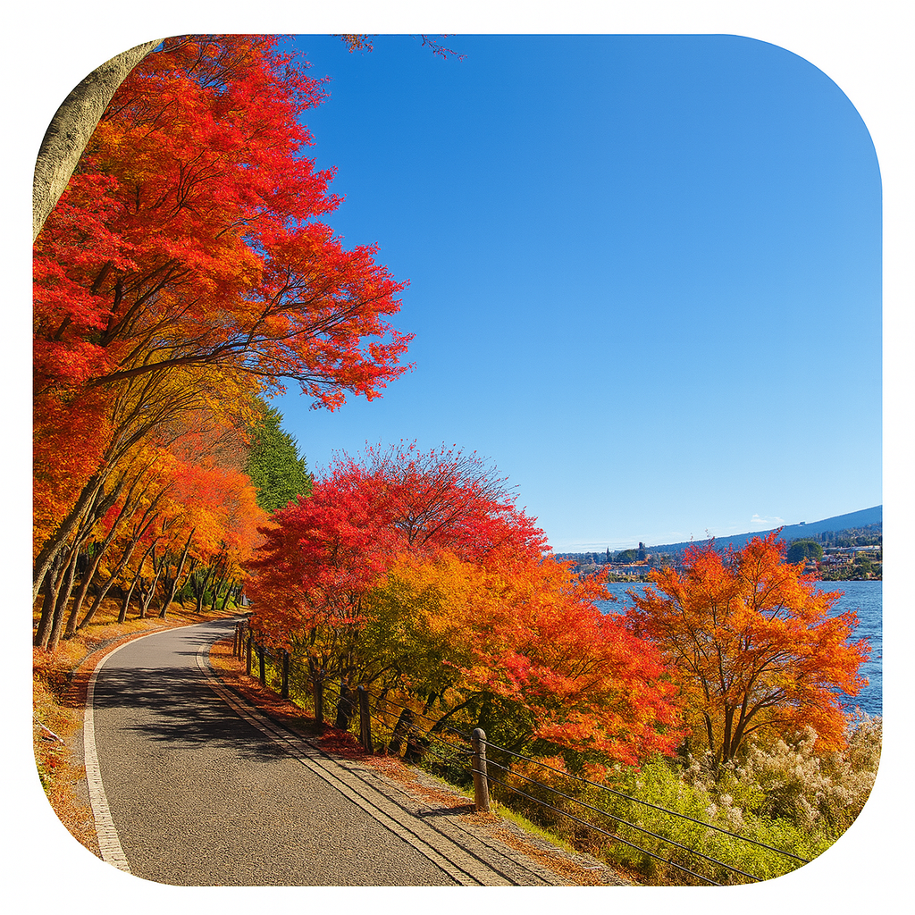 留守が岩浜（富士河口湖町） Rusugaiwa hama 山梨県