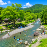 秦野戸川公園 川遊び場 Hadano Togawa Park River Play Area