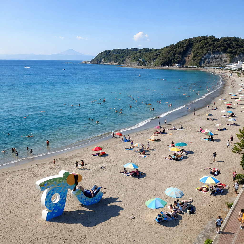 逗子海岸ビーチ Zushi Beach 神奈川県 Kanagawa-ken 湘南 Shonan