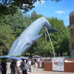 シロナガスクジラ30mモニュメント Blue whale 30m monument