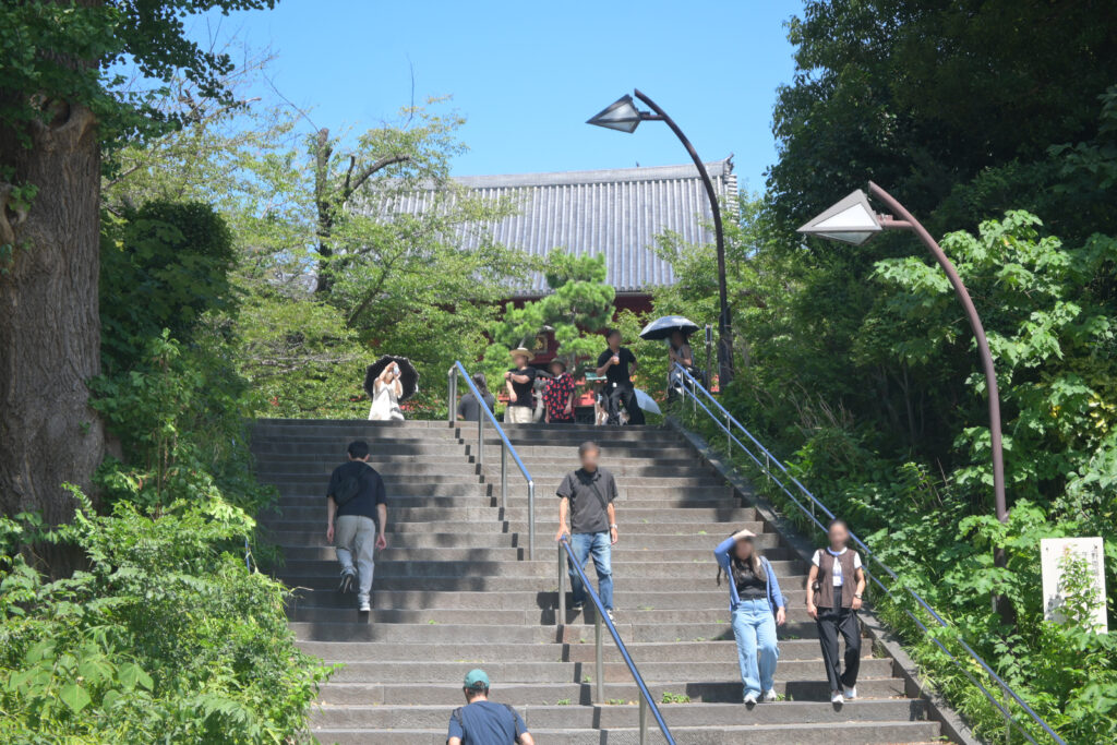 上野清水観音堂の階段 The stairs at Ueno's Kiyomizu Kannon-do