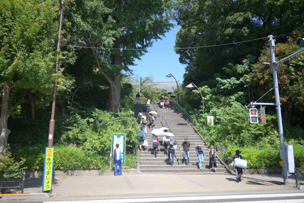 上野清水観音堂の階段 The stairs at Ueno's Kiyomizu Kannon-do