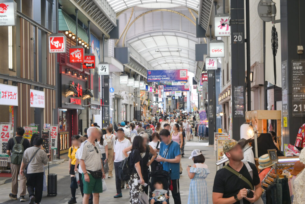 新仲見世通り 浅草1丁目付近 Shin-Nakamise Street, near Asakusa 1-chome